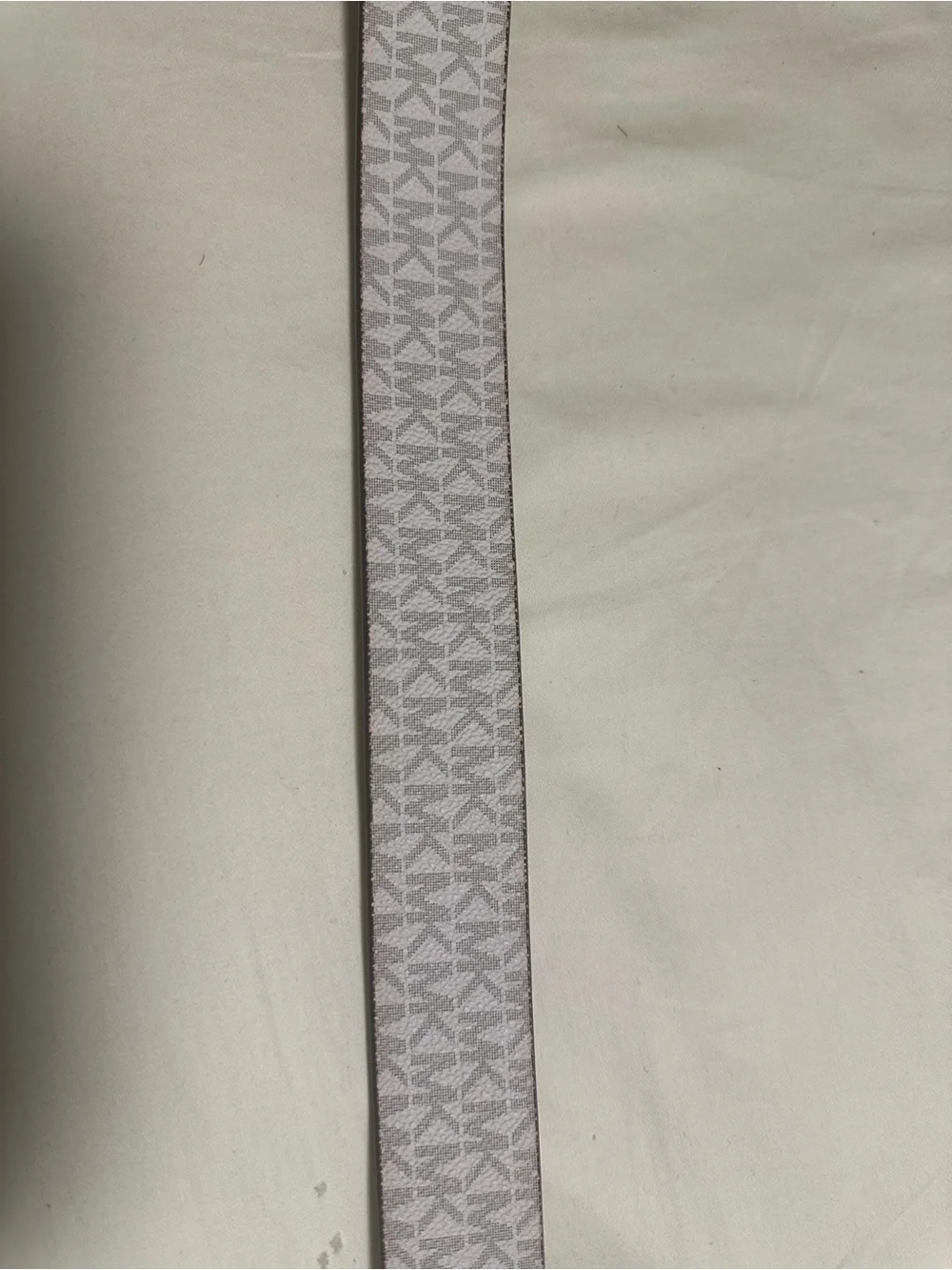 Michael Kors Vanilla MK Logo Belt Gold Buckle Women’s  Size Medium